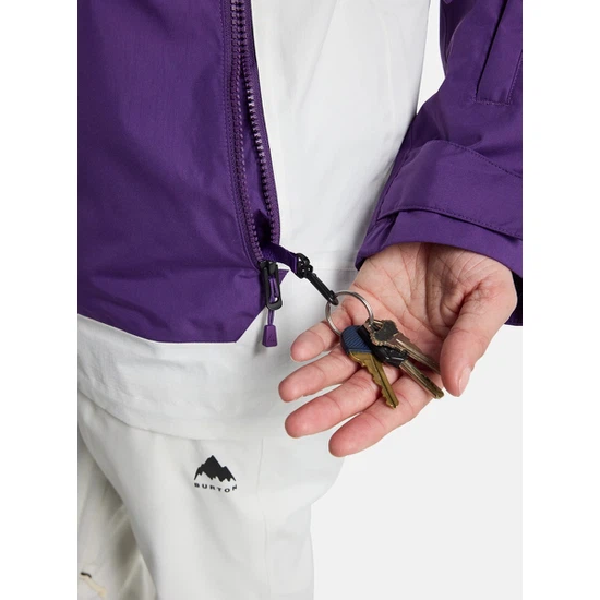 Damska Kurtka Snowboardowa Burton Frostner Anorak (Imperial Purple/Stout White) FW25_4