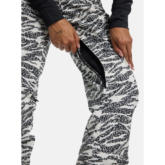 Damskie Spodnie Snowboardowe Burton Marcy High Rise Stretch (Zebra Camo) FW25_5