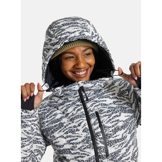 Damska Kurtka Snowboardowa Burton Loyil Down (Zebra Camo) FW25_4