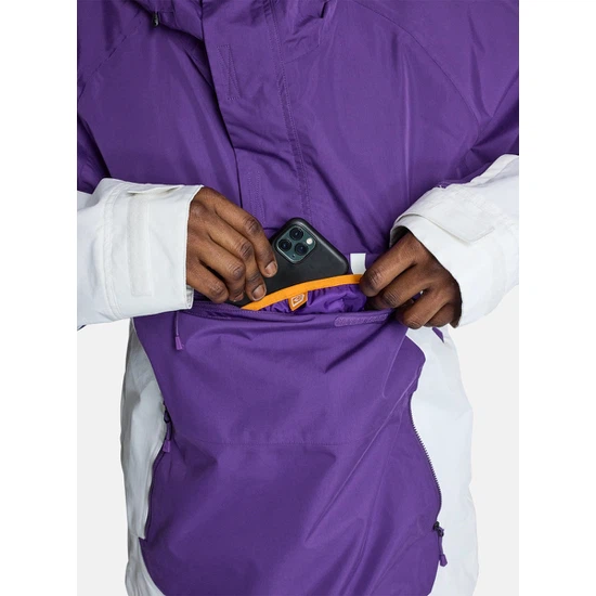 Kurtka Snowboardowa Burton Frostner Anorak (Imperial Purple/Stout White) FW25_5