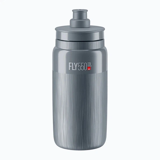 Bidon Elite Fly Tex 550ml (Grey/Grey Logo)_1