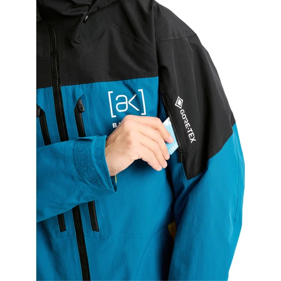 Kurtka Snowboardowa Burton AK GORE-TEX 2L Swash (True Black/Blue Teal/Atomic Yellow) FW26_4 thumbnail