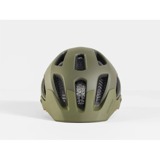 Kask MTB Bontrager Rally WaveCel (Oliwkowy szary/Pomarańczowy Roarange Mat)_2 thumbnail