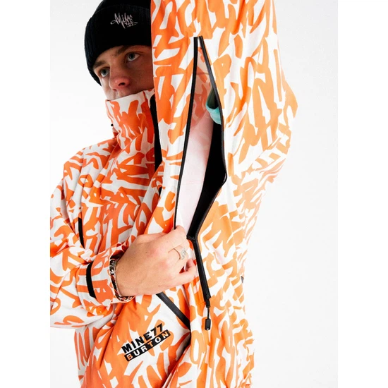 Kurtka Snowboardowa Burton MINE77 GORE-TEX 3L Stretch Anorak (Molten Orange Script) FW24_5