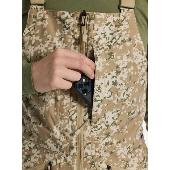 Damskie Spodnie Snowboardowe Burton Reserve Stretch 2L Bib (Snowfall Camo) FW25_6