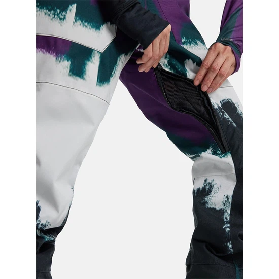 Damskie Spodnie Snowboardowe Burton Avalon 2L Stretch Bib (Forest Chalk) FW25_6 thumbnail