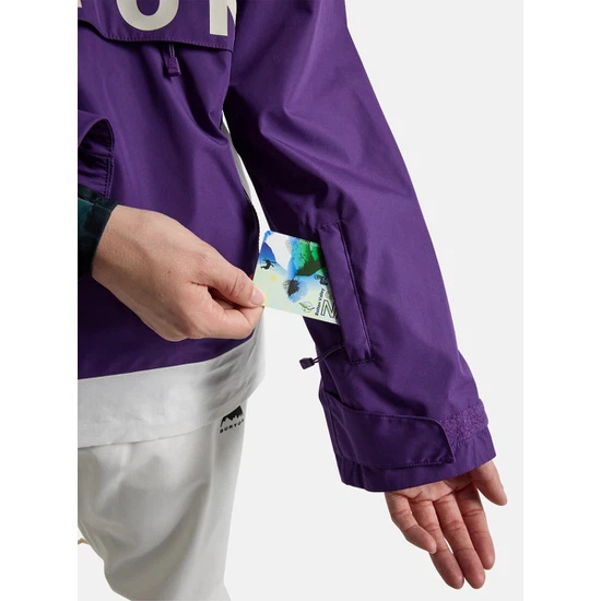 Damska Kurtka Snowboardowa Burton Frostner Anorak (Imperial Purple/Stout White) FW25_5 thumbnail