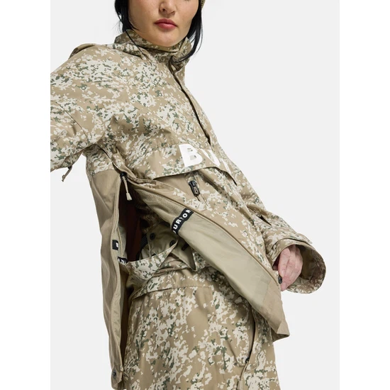 Damska Kurtka Snowboardowa Burton Frostner Anorak (Snowfall Camo/Summit Taupe) FW25_6 thumbnail