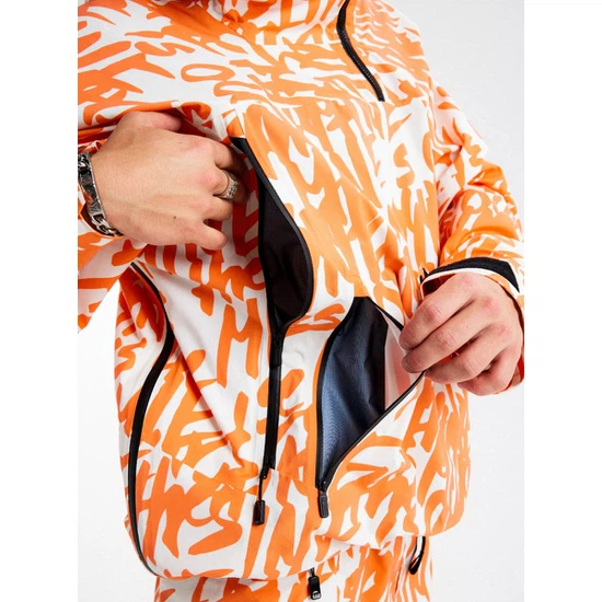 Kurtka Snowboardowa Burton MINE77 GORE-TEX 3L Stretch Anorak (Molten Orange Script) FW24_6 thumbnail