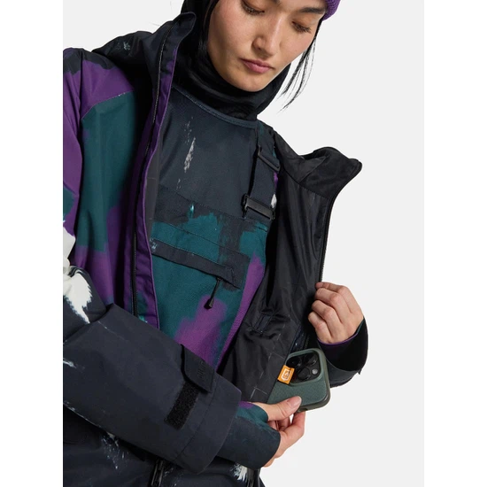 Damska Kurtka Snowboardowa Burton Lalik (Forest Chalk/True Black) FW25_6 thumbnail