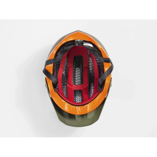 Kask MTB Bontrager Rally WaveCel (Oliwkowy szary/Pomarańczowy Roarange Mat)_4