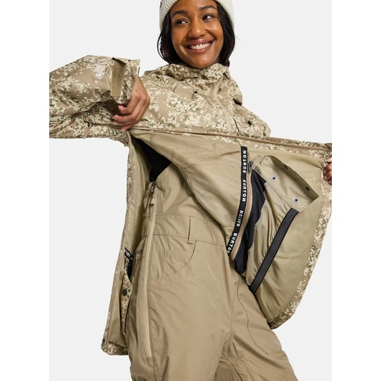 Damska Kurtka Snowboardowa Burton GORE-TEX Pillowline Anorak (Snowfall Camo) FW25_7