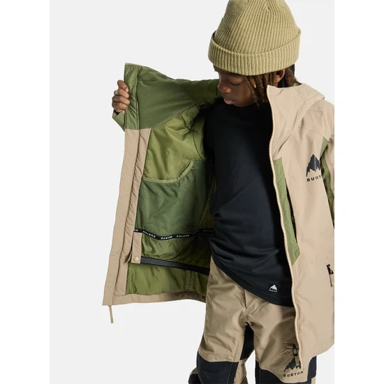 Dziecięca Kurtka Snowboardowa Burton Hillslope (Summit Taupe/Forest Moss) FW25_7