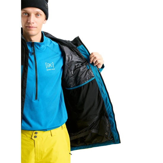 Kurtka Snowboardowa Burton AK GORE-TEX 2L Swash (True Black/Blue Teal/Atomic Yellow) FW26_7