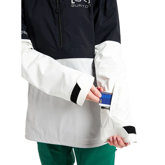 Damska Kurtka Snowboardowa Burton AK GORE-TEX 2L Kimmy Anorak (True Black/Lunar Gray/Stout White) FW22_10