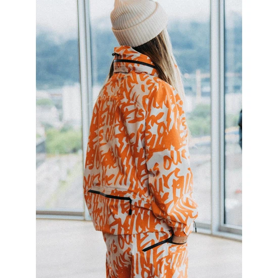 Kurtka Snowboardowa Burton MINE77 GORE-TEX 3L Stretch Anorak (Molten Orange Script) FW24_2 thumbnail