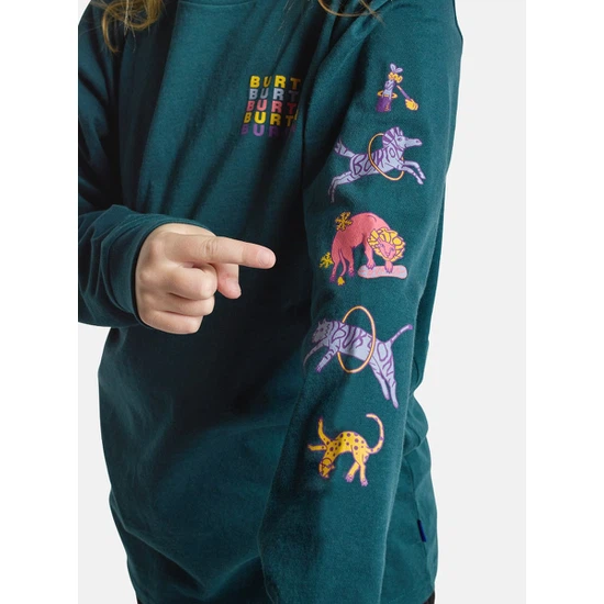 Dziecięcy Longsleeve Burton Animal Show (Deep Emerald) FW25_3