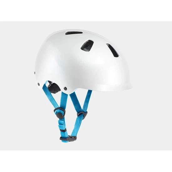 Dziecięcy kask rowerowy Bontrager Jet WaveCel (Biały/Lazurowy Mat)_5