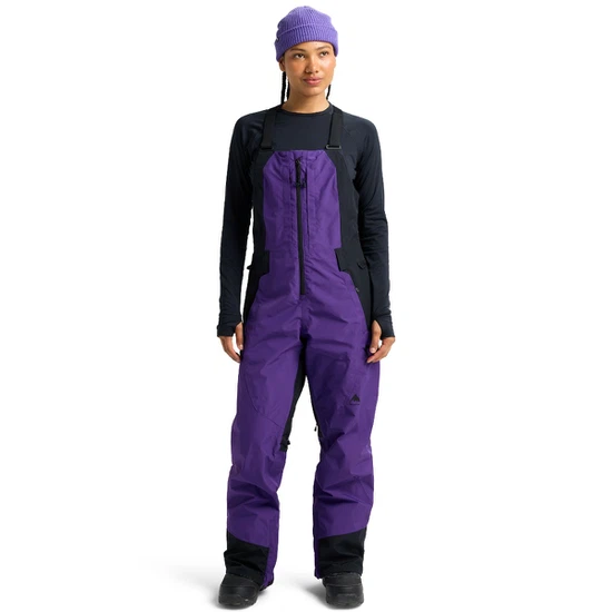 Damskie Spodnie Snowboardowe Burton Reserve GORE-TEX 2L Bib (Prism Violet/True Black) FW26_2