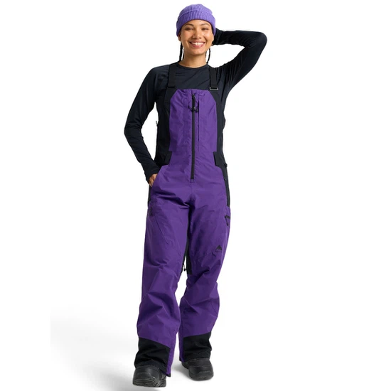 Damskie Spodnie Snowboardowe Burton Reserve GORE-TEX 2L Bib (Prism Violet/True Black) FW26_1 thumbnail