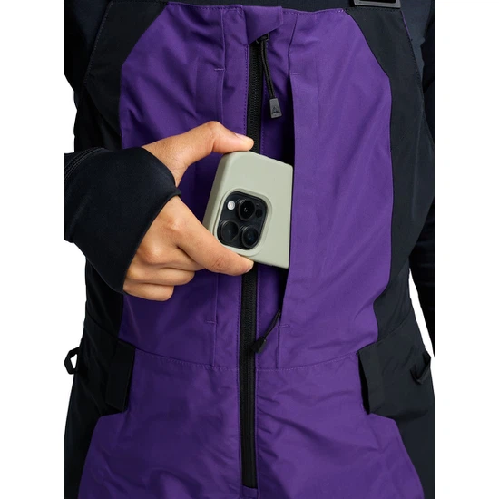 Damskie Spodnie Snowboardowe Burton Reserve GORE-TEX 2L Bib (Prism Violet/True Black) FW26_5 thumbnail