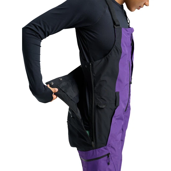 Damskie Spodnie Snowboardowe Burton Reserve GORE-TEX 2L Bib (Prism Violet/True Black) FW26_6 thumbnail