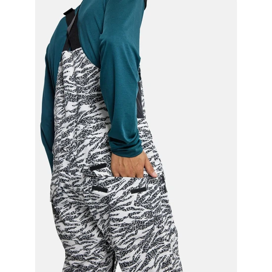 Spodnie Snowboardowe Burton Reserve Bib (Zebra Camo) FW25_7