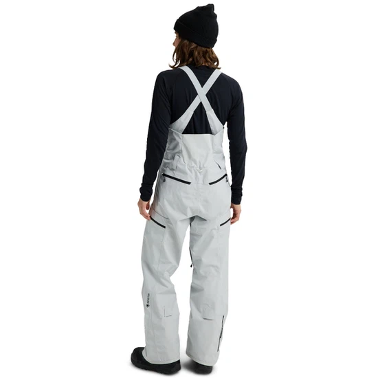 Damskie Spodnie Snowboardowe Burton Reserve GORE-TEX 2L Bib (Gray Cloud) FW26_3