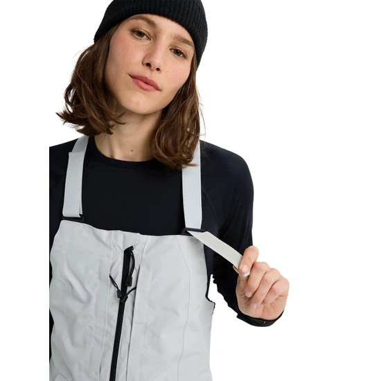 Damskie Spodnie Snowboardowe Burton Reserve GORE-TEX 2L Bib (Gray Cloud) FW26_4