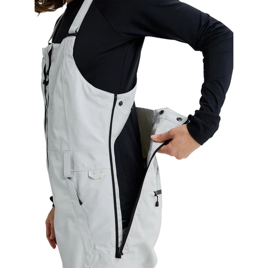 Damskie Spodnie Snowboardowe Burton Reserve GORE-TEX 2L Bib (Gray Cloud) FW26_5 thumbnail