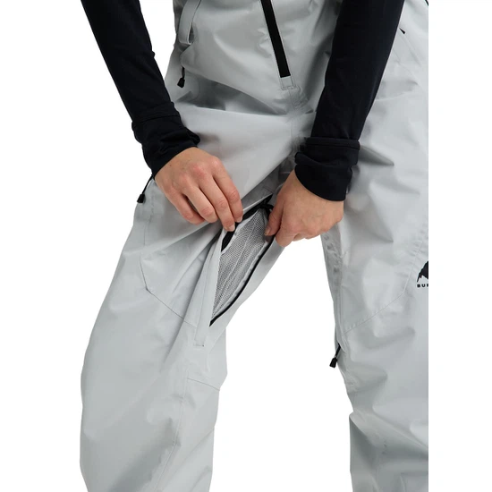 Damskie Spodnie Snowboardowe Burton Reserve GORE-TEX 2L Bib (Gray Cloud) FW26_6