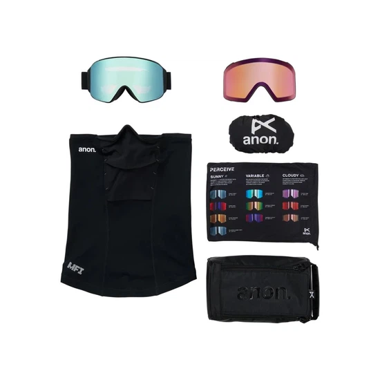 Gogle Anon M4 Cylindrical MFI (Black / Perceive Variable Blue) FW26_6