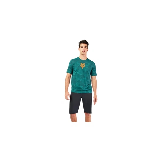 Koszulka na rower górski Fox Racing x Trek Ranger (Ciemnozielony)-M_3