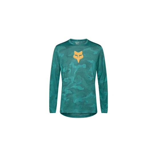 Koszulka na rower górski z długim rękawem Fox Racing x Trek Ranger (Ciemnozielony)_1 thumbnail