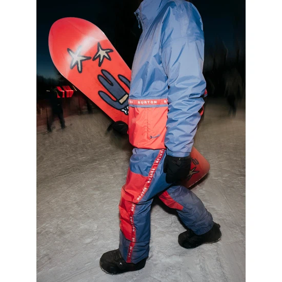 Damskie Spodnie Snowboardowe Burton Melter Bib (Slate Blue/Corallium) SS23_7 thumbnail