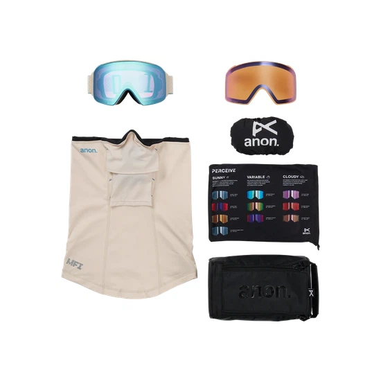 Gogle Anon M4S Cylindrical MFI (Oat / Perceive Variable Blue) FW26_6 thumbnail