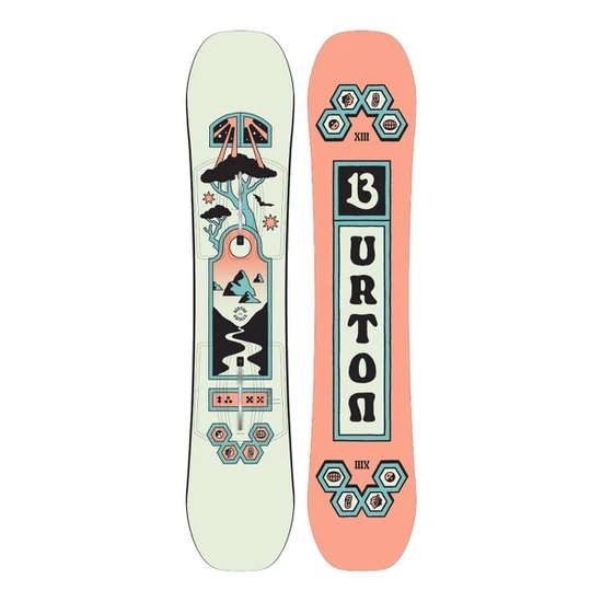 Deska Snowboardowa Burton Smalls - Mint / Coral (134) FW27_1