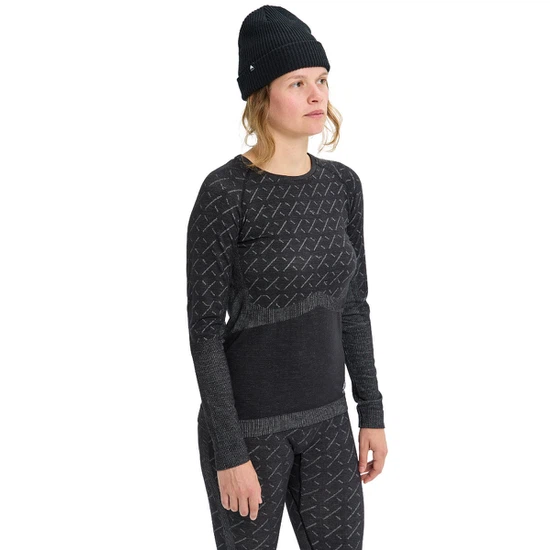 Damska Bielizna Aktywna Burton AK Slokar Crew (True Black/Gray Cloud) FW26_1 thumbnail