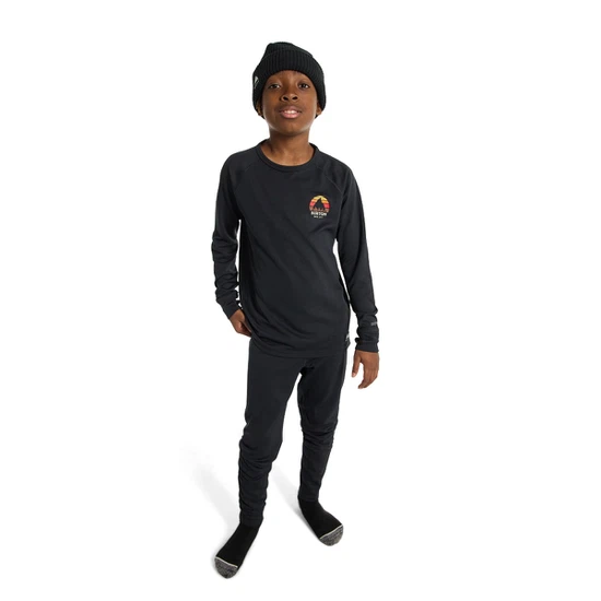 Dziecięca Bielizna Aktywna Burton Lightweight Set (True Black) FW26_1