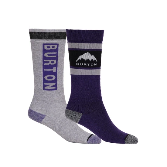 Dziecięce Skarpety Snowboardowe Burton Weekend Midweight 2-Pack (Imperial Purple) FW26_1