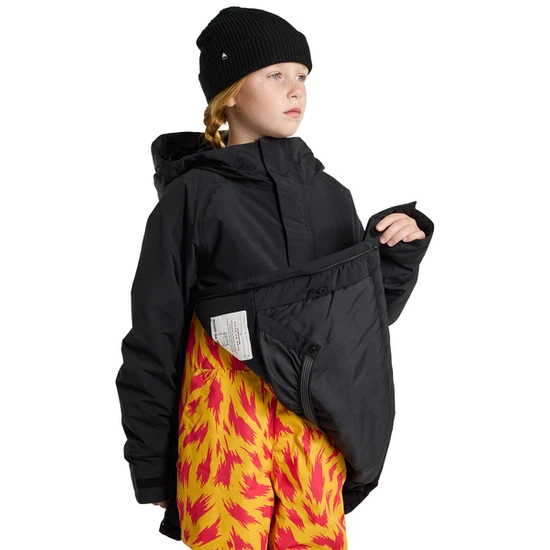 Dziecięca Kurtka Snowboardowa Burton Frostner Anorak (True Black) FW26_4 thumbnail
