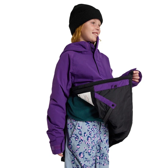 Dziecięca Kurtka Snowboardowa Burton Frostner Anorak (Imperial Purple/True Black) FW26_9