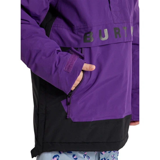 Dziecięca Kurtka Snowboardowa Burton Frostner Anorak (Imperial Purple/True Black) FW26_8 thumbnail