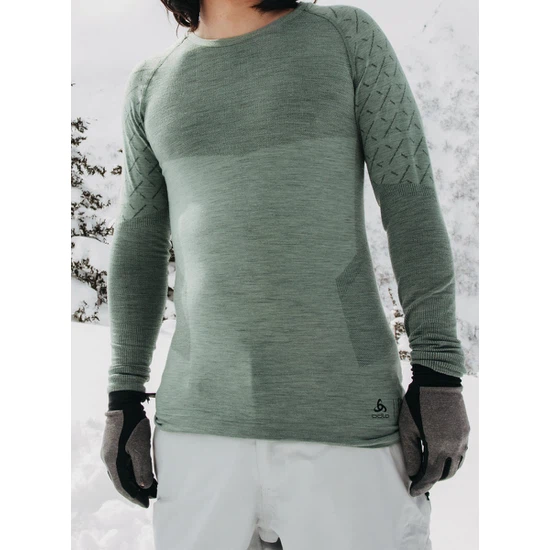 Bielizna Aktywna Burton AK Slokar Crew (Hedge Green/True Black) FW26_1