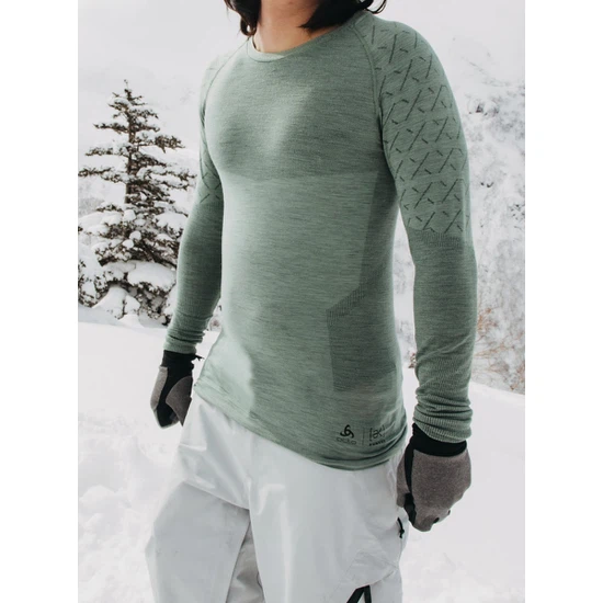 Bielizna Aktywna Burton AK Slokar Crew (Hedge Green/True Black) FW26_3