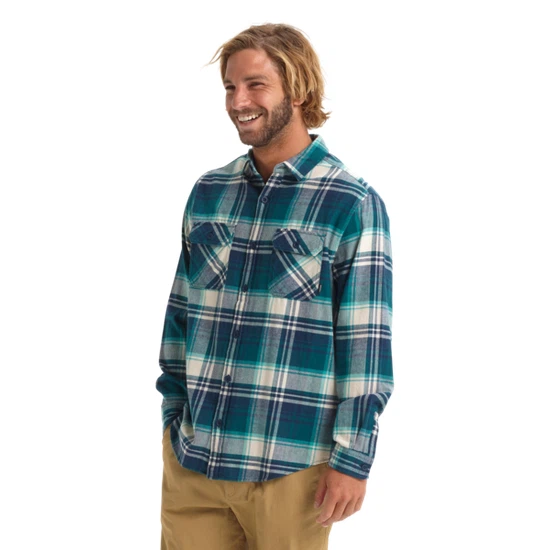 Koszula Flanelowa Burton Brighton (Dress Blue Stump Plaid) FW20_2