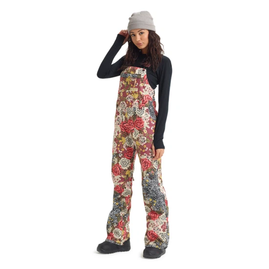 Damskie Spodnie Snowboardowe Burton Avalon Bib (Cheetah Floral) FW20_2 thumbnail