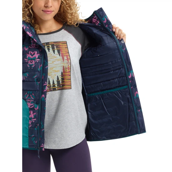 Damski Ocieplacz Burton Evergreen Hooded Down (Dress Blue Stylus/Green-Blue Slate) FW20_9 thumbnail