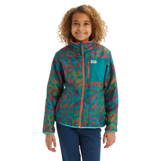 Dziecięcy Kurtka Burton Snooktwo Reversible (Green-Blue Morse Geo/Georgia Peach) FW20_3