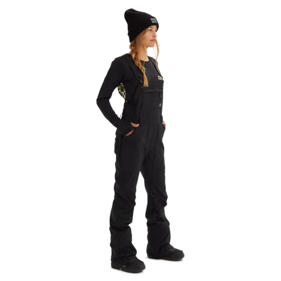 Damskie Spodnie Snowboardowe Burton Avalon Bib Softshell (True Black) FW22_1 thumbnail